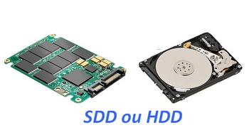 Images dusque SSD et Disque HDD